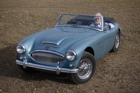 Doug James at the wheel of his 1962 Austin-Healey, a car he has owned since the early 1980s.