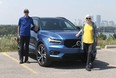 Don and Christina Jones with their Volvo XC40 in Calgary.