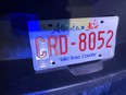 Altered Alberta licence plate