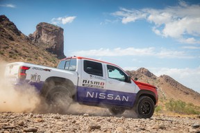 Nissan's 2022 Frontier entry in the Rebelle Rally